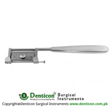 Silver Dermatome / Skin Graft Knife For Usual Razor Blade Stainless Steel, 19 cm - 7 1/2"